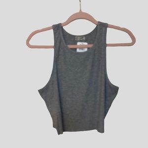 Free People Heather Grey Cropped Tank NWT Size Small